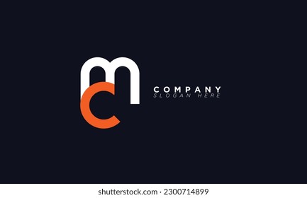 CM Alphabet letters Initials Monogram logo MC
