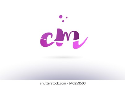 cm c m calligraphy alphabet letter logo