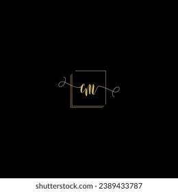 CM creative modern letters logo design template