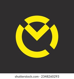 CM creative and modern vector logo design