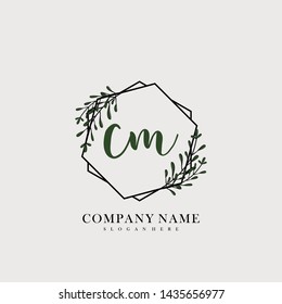 CM Initial beauty floral logo template
