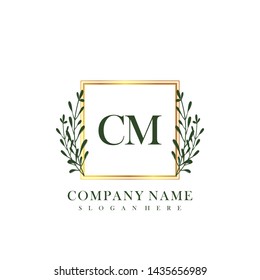 CM Initial beauty floral logo template