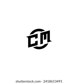 CM initial game logo, banner design for your e-sports or streaming team