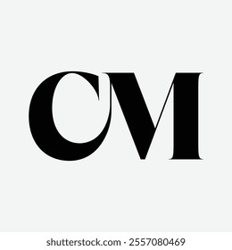 cm Initial Letter Logo Symbol