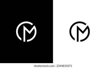 CM initial logo design, CM logo, CM Letter Logo Design Template