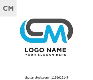 CM initial logo template vexctor