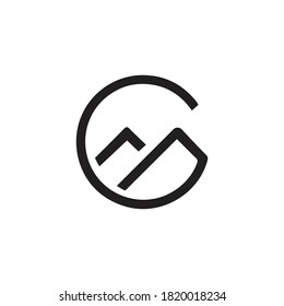 CM initial vector Letter Logo Design Monogram template Creative CM letter Logo, Modern CM letter Initial Logo Concept  CM logo initial letter design template vector illustration