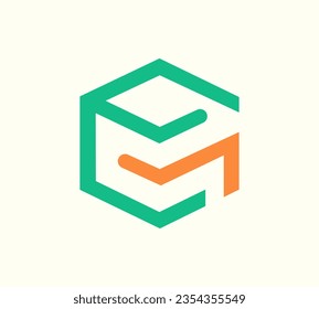 CM Letter Circle Logo design