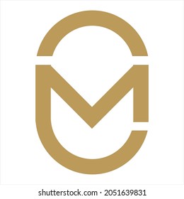 CM letter concept logo design