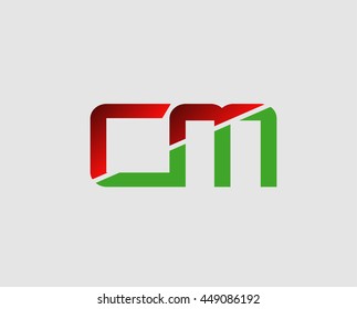 CM letter initial company M logo
