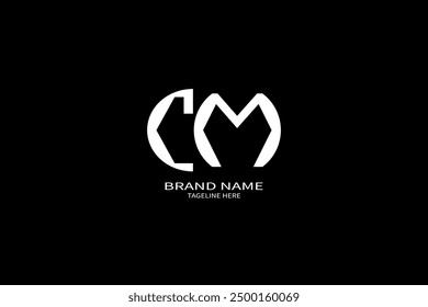 CM Letter Initial Logo Design Template Vector Illustration