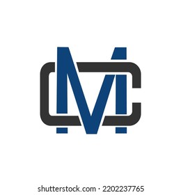 Concepto del logotipo de la letra CM. Imagen del vector
