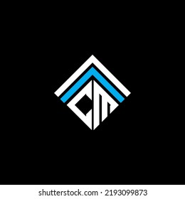 CM letter logo creative design with vector graphic, CM simple and modern logo.