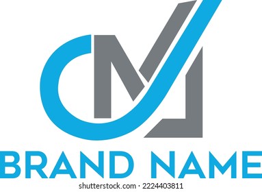 Diseño de logotipo de letra CM para su marca