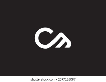 cm letter logo. dm letter logo