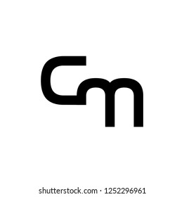 Cm Letter Vector Logo Stock Vector (Royalty Free) 1252296961 | Shutterstock