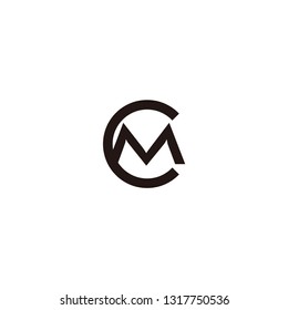cm letter vector logo