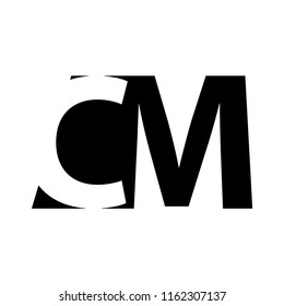 Cm Letter Vector Logo Mc Letter Stock Vector (Royalty Free) 1162307137 ...