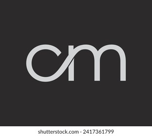 cm logo design free vector
