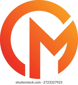 Design do logotipo CM. Design do logotipo da MC. Design de logotipo criativo.