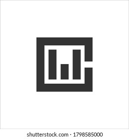 CM logo design vector sign 