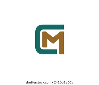CM logo design vector template