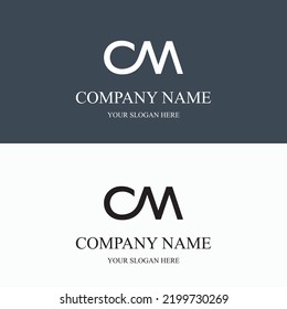 CM logo initial letter luxury royal logo. template symbol. modern golden luxury logo. abstract monogram vector letter mark brand fashion. icon  business monogram boutique font Clothing minimalist.
