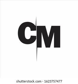 CM Logo Letters white background