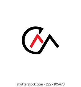 CM logo with line design svg