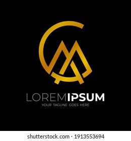 CM logo , M, C, MC logo template, Letter logo with business 