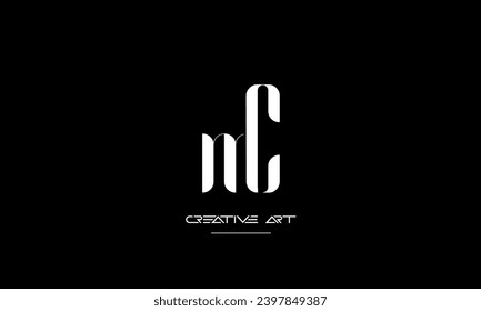 CM, MC, C, M abstract letters logo monogram