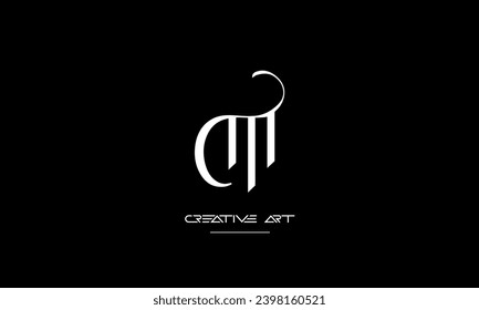 CM, MC, C, M abstract letters logo monogram