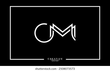 CM, MC, C, M, Abstract Letters Logo Monogram