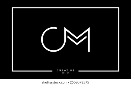 CM, MC, C, M, Abstract Letters Logo Monogram