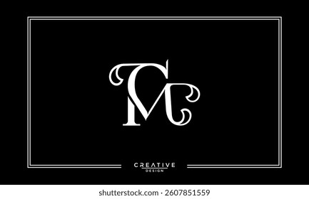 CM, MC, C, M, Abstract Letters Logo Monogram