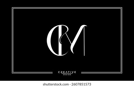CM, MC, C, M, Abstract Letters Logo Monogram