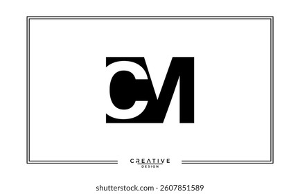 CM, MC, C, M, Abstract Letters Logo Monogram