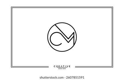 CM, MC, C, M, Abstract Letters Logo Monogram