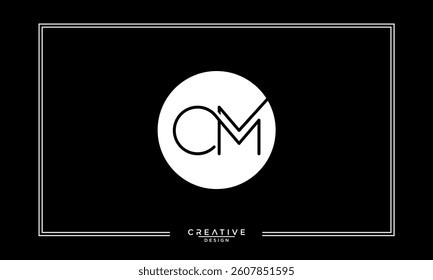 CM, MC, C, M, Abstract Letters Logo Monogram