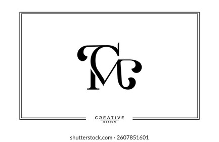 CM, MC, C, M, Abstract Letters Logo Monogram