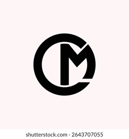 Cm Mc initial circle logo set with modern minimal monogram style, perfect for branding, business identity, startups, creative design projects, and premium visual content.