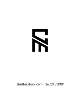 CM MC Letter Logo Design Vector Template