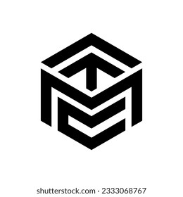 Inspiración en el diseño del logotipo de letras Cm o mc