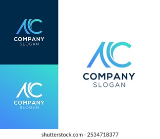 CM MC logo. Letter C with M vector logo design.
