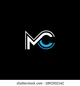 CM or MC ‍abstract outstanding professional business awesome artistic branding company different colors illustration logo