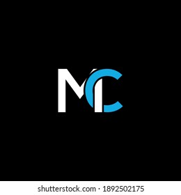 CM or MC ‍abstract outstanding professional business awesome artistic branding company different colors illustration logo
