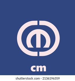 cm modern letter logo design