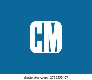 CM Modernes Logo-Design. CM