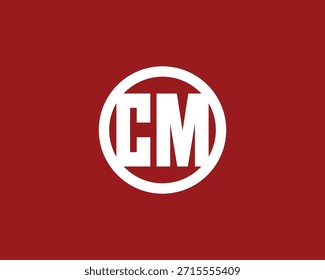 CM Diseño moderno del logotipo. CM