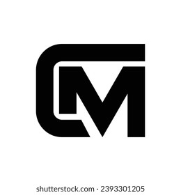 CM Monogram Letter icon design illustration